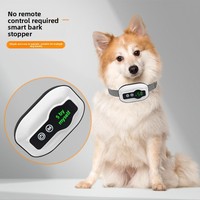 Neues grenzüberschreitendes Anti-Bell Smart-Haustierhalsband mit einstellbaren Schock-, Ultraschall- und Vibrationsfunktionen; Automatische Hunde-Bellprävention