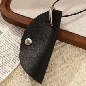 Wholesale Travel Neck Hanging Eyeglasses Storage Pouch <b>Glasses</b> <b>Case</b> Fashion Portable PU Leather Necklace Sunglasses Holder - Product Image 3
