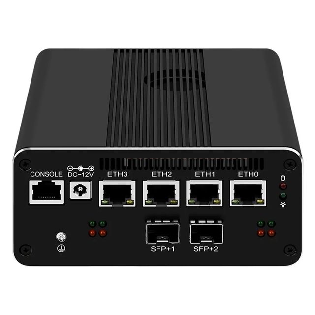 Fanless Mini PC In-tel I3-N305 N200 N100 12th Gen Industrial Computer with 2*10G SFP Optional Pfsense Soft Router for Business