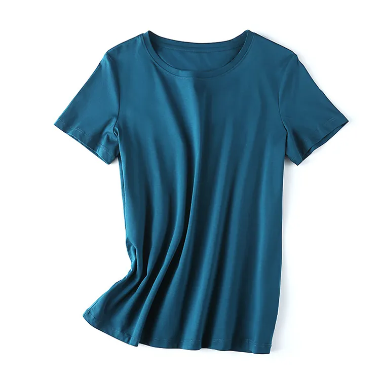 Benutzer definierte Sommer Damen New Design Vintage Weiß V-Ausschnitt Plain Solid Einfache Kurzarm T-Shirts Für Frauen