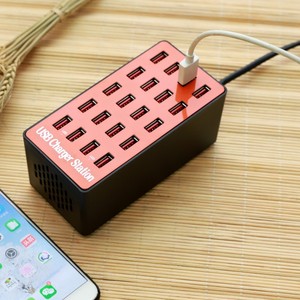 Soporte de estación de carga USB de escritorio de 20 puertos con cargador de carga rápida de 80W 16A QC2.0 para teléfono/6/6s/<span class=keywords><strong>7</strong></span> <span class=keywords><strong>Plus</strong></span> y adaptador de teléfono iPad - Product Image 4