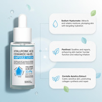 Sérum pour la peau à l'acide hyaluronique, céramide HA B5, hydratant, apaisant, réparateur, absorption rapide, non collant, étiquette privée, dropshipping