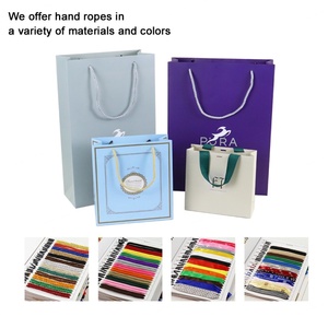 Crown Win Custom Colorful Printed Coated Copper Kraft Texture Paper Shopping Bag Matt Glossy Laminated With Ribbon <b>String</b> Handle - Product Image 6