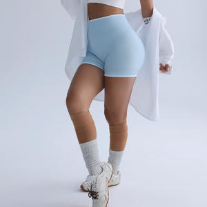 Short de yoga pour femmes, sous-vêtement de sport personnalisé Lulu, extérieur, séchage rapide, uni, pour le cyclisme, la course à pied, le fitness, l'été - Product Image 2