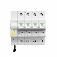 Disjoncteur intelligent miniature SLS TUYA WiFi 63A 2P 3P 4P 220V/230V avec compteur d'énergie, contrôle à distance sans fil via application pour maison connectée