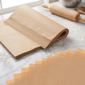 Papel de Hornear de Silicona Plano, Pre-cortado, de Doble Cara, Antiadherente, Sin Blanquear, de Grado Alimenticio, para Pan, Galletas y Repostería, Venta al Por Mayor - Product Image 2