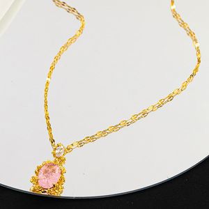 Collar de Acero Inoxidable con Cadena Chapada en Oro de 18k y Colgante de Perla de Agua Dulce para Mujeres y Niñas - Product Image 5