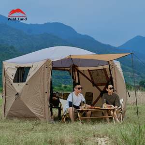 Carpa de Campamento <span class=keywords><strong>Wild</strong></span> Land Hub Screen House 600 Lux, Gazebo Grande para Acampar al Aire Libre, Impermeable para Caza - Product Image 5