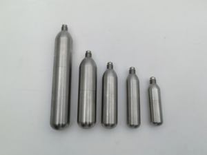 Capsules de cartouches de gaz CO2 en acier inoxydable de qualité alimentaire rechargeables 8g 12g 16g 33g 38g 45g 88g Cylindre de brochage CNC - Product Image 4