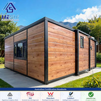 Maison préfabriquée extensible en conteneur 20 pieds 40 pieds, 3 chambres, 2 salles de bain, conforme aux normes australiennes, 40000m², usine source, test de pluie 16mm