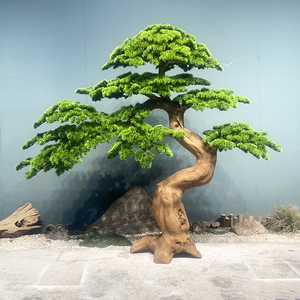 Bền sợi thủy tinh chất liệu màu xanh lá cây khổng lồ cây lớn giả ngoài trời cây thông màu xanh lá cây nhân tạo cây cao Cypress - Product Image 6