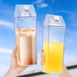 Bpa-Miễn Phí Biểu Tượng Tùy Chỉnh 500Ml 750Ml <span class=keywords><strong>1000Ml</strong></span> 1900Ml Đầy Màu Sắc Vuông Nhựa Sữa <span class=keywords><strong>Carton</strong></span> Nước Trái Cây Chai Với Nắp - Product Image 3