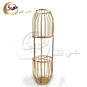 ที่วางดอกไม้สุดหรูทำจากสแตนเลสพร้อมกระจกสำหรับเวทีงานแต่งงาน - Product Image 3