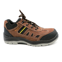 Chaussures forestières de sécurité industrielle à bout en acier suédé chaussures de sécurité en cuir à coupe basse anti-crevaison Construction soudage chaussures de sécurité antidérapantes