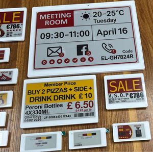 Popular Products 2.4Ghz 13.3 Inch <b>Large</b> <b>Screen</b> Electronic Price Tag Esl Smart System Suitable For Supermarkets And Showrooms - Product Image 1