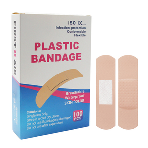 Skin Color <b>Plastic</b> Bandage Breathable Waterproof Adhesive <b>Strip</b> Flexible Body Patch First Aid - Product Image 1