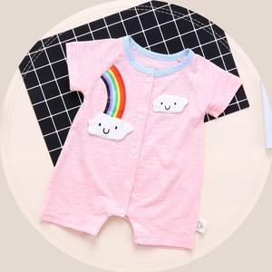 Vêtements pour bébés en gros, vêtements pour nourrissons, mini-romper avec motif arc-en-ciel - Product Image 2