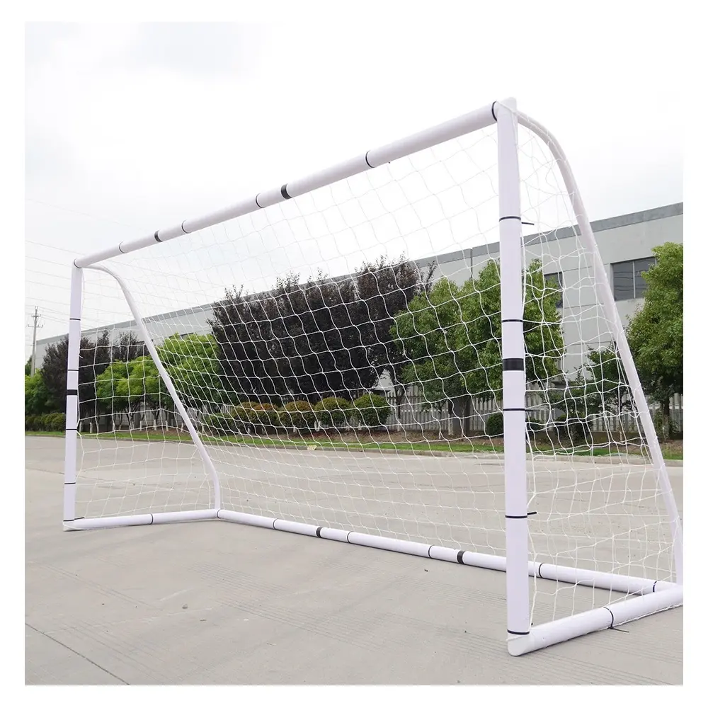 Yeni profesyonel hedef atış çıkış taşınabilir 6*4 ft PVC takım eğitimi futbol gol plastik çocuk futbolu gol PVC sonrası satılık