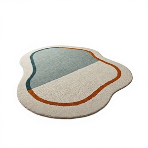 Alfombra de lana con mechones a mano de diseño personalizado de lujo, alfombra con mechones a mano al por mayor para sala de estar para textiles indios H/L - Product Image 1