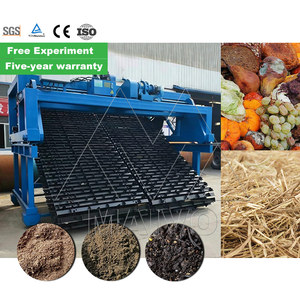 Retourneur de compost de type chaîne à plaques de 1,8 m de profondeur pour la fermentation des déchets organiques en profondeur - Product Image 3