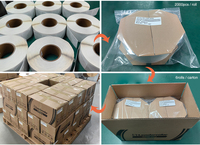 Étiquettes RFID jetables en papier avec puces Ucode9 passives, 860-960Mhz, étiquette RFID UHF pour la gestion logistique