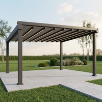 Pergola rétractable en PVC enduit pour l'extérieur, vente en gros