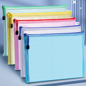 Bolsa de Archivo de Oficina con Cierre y Malla Impermeable GF A4, Organizador de Documentos de PVC Transparente de Gran Capacidad para Almacenamiento de <span class=keywords><strong>Exámenes</strong></span> Escolares - Product Image 1