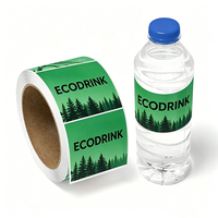 Étiquettes personnalisées OEM Jinyu imperméables en BOPP pour bouteilles d'eau minérale, impression d'autocollants pour bouteilles en plastique