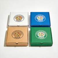 3459 Boîtes à pizza en papier de haute qualité, écologiques, avec logo personnalisable, série de boîtes à pizza, fourniture directe d'usine en provenance de Chine pour l'industrie alimentaire