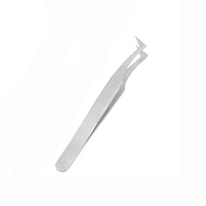 Pinces à cils en acier inoxydable argentées, produits tendance, prix bas, instruments de beauté, pinces à cils - Product Image 1