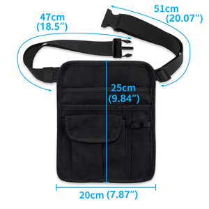 Restaurant Apron Bag Nylon Waist Pouch With Multiple Pockets For Wait Staff Bar Use - Product Image 2