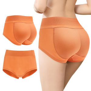 Bragas de realce transpirables cómodas para mujer, bragas sexis de realce de glúteos <span class=keywords><strong>y</strong></span> cadera con decoración de plumas acolchadas, tipo de <span class=keywords><strong>tangas</strong></span> - Product Image 1