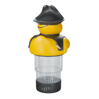 Distributeur flottant de chlore pour piscine en forme de canard en plastique vinyle pour l'entretien et le nettoyage des spas et piscines