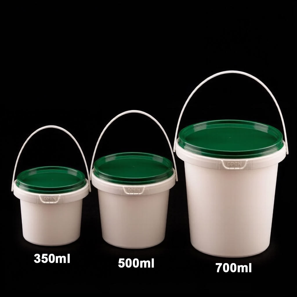 White cup and green lid