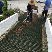 Hauteur 38mm, meilleure qualité, grille de plancher antidérapante, pavé d'herbe en plastique pour le contrôle de la boue