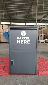 Biểu tượng tùy chỉnh gói lớn Giao hàng bưu kiện hộp thư thả kim loại an toàn gói hộp giao hàng - Product Image 5