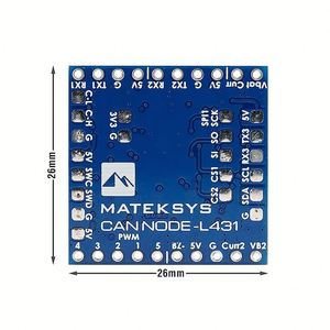 MATEKSYS Can-l431 Ap_periph Can Node Dronecan L431 26x26มม. สำหรับ Ardupilot เซ็นเซอร์วัดความเร็วลม บารอมิเตอร์ Gnss พร้อมพอร์ต Gpio - Product Image 1