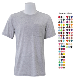 Mới Thăng Hoa Áo Thun Polyester Ngắn Tay Áo Áo Sơ Mi Với Túi Thiết Kế Tùy Chỉnh Thăng Hoa Áo Thun Để In Truyền Nhiệt - Product Image 3