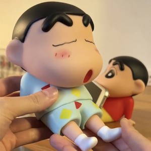 <b>Crayon</b> Shin-chan Phone Stand Figurine Plastic Anime Desktop Ornament Model Doll Gift For Kids 7-12 Years - Product Image 3