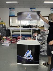 Mesa de Exhibición para Ferias Comerciales, Mesa de Publicidad y Promoción, Mesas de Muestreo Plegables de Plástico para <span class=keywords><strong>Marketing</strong></span> y Promoción al Aire Libre - Product Image 6