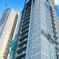 Plateforme de travail suspendue en acier et alliage d'aluminium Zlp630 série Zlp pour bâtiment de grande hauteur avec élévateur de façade