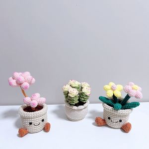 Tulipán de Ganchillo de Fábrica en Maceta Adorable, Decoración Kawaii para Habitación u Oficina, Cactus de Ganchillo, Tulipán, Girasol, Muñeco de Cactus en Maceta, Regalo para el Día de la Madre - Product Image 3