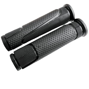 Poignées de guidon de vélo 13 cm 22,2 mm en PVC noir antidérapantes pour VTT - Product Image 1