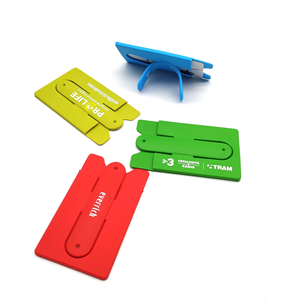 Phổ Silicone sticker Pocket điện thoại di động Stick trên thẻ Wallet Stretchy ID tín dụng điện thoại di động chủ thẻ - Product Image 3