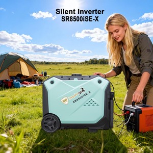 Generador Portátil de 9KW de Alta Potencia con Frecuencia Variable, Tipo Carrito, Pantalla Digital, Motor de 4 Tiempos y 500cc, para Camping y Hogar - Product Image 1