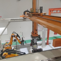 Robot portique robuste personnalisé avec PLC et moteur, axe rotatif R à 360°, puissance 3kW, tension 380V pour la manutention automatique de grandes pièces