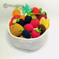 Handgemaakte Gehaakte Speelvoedsel Speelgoed Baby Educatief Speelgoed Gebreide Patroon Amigurumi Voedsel Gehaakt Fruit Groenten Spelen Voedsel Speelgoed