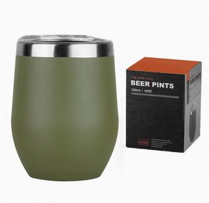 Copa de Vino de Acero Inoxidable de Grado Alimenticio con Tapa, Tamaño Portátil Ideal para Viajes, Regalo para el Día de San Valentín ASM09 - Product Image 3