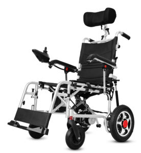 電動車椅子 + フレンドリー電動車椅子プラスサイズヘッドと脚サポートビッグホイール電動車椅子 - Product Image 1
