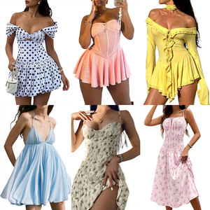 Wholesale Cheapest Vendors Bulk <b>Clothes</b> Crop Top Manufacturer Blouses Curve Robe Women Vestido Used Dress Clothe - Product Image 4